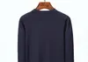 Erkek Tasarımcı Noel Sweater Lüks Moda Klasik Klasik %100 Pamuk Uzun Kollu Çizgili Nakış Klasik Jumper Pr Sweaters Erkek Isınma ve Kalınlama M-3XL.
