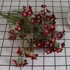 Декоративные цветы 65 см искусственные вишневые цветы Gypsophila белая длинная ветвь Высококачественные фальшивые цветочные дома свадебный букет вазы декор