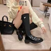 2022 Autunno e inverno New Long Show Slim Fashion High Triangle Middle Versatile Women's Boots