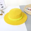 Cappelli Cappello da sole per bambini Protezione solare Spiaggia Estate Ragazzi e ragazze Parasole di paglia superiore britannico Versione coreana della marea