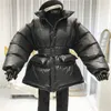 Womens Down Parka Winter Coat Ladies Parker Shiny Surface Warm Warm Cotton Thick Casual Giacca allentata con cintura 221124