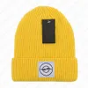 Gebreide Muts Eenvoudige Beanie Cap Designer Skull Caps Modieus voor Man Vrouw Winter Hoeden 9 Kleur Klassieke Stijl217j