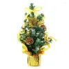 Weihnachtsdekorationen Weihnachtsdekorationen 25 cm Mini-Baumschmuck Dekor Mticolor Tragbare Miniatur-Startseite Weihnachten PVC-Dekoration für Dhaoy