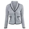 Costumes pour femmes printemps automne femmes blazers occasionnels vestes grande taille mode manteau mince vêtements d'extérieur OL Business 2022