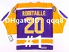 Kolej hokey giyiyor vintage hokey forması 13 teemu selanne 10 dale hawerchuk 9 bobby hull 8 teemu selanne 16 laurie boschman beyaz mavi ccm retro