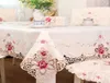 rose embroidered tablecloth