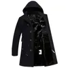 Men Blends Ages 18 35 Years Old Coat Long High Quality Mens Fashion Cape Warm Outwear 221123