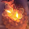 Saiten 20 LED String Licht Schmetterling Fee Lampe Girlande Hochzeit Home Decor Für Schlafzimmer Weihnachtsbaum Festival Dekoration