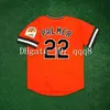 College Baseball indossa la maglia da baseball vintage Jim Palmer Eddie Murray 30th Anniversary Cal Ripken Jr. Orange Retro Maglie S-XXL