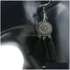 Dangle Chandelier Womens Hand Crafting Thread Tassel Hanging Fashion Earrings Boho Style Long Drop Delivery Jewelry Dhztp