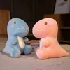 3060Cm Morandi Color Dinosaur Kawaii New Type Soft Stuffed Cuddle High Quality Cotton Animal Gifts For Kids Home Decro J220729