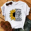 Koszule kobiet uczą zmiany, które chcesz zobaczyć w świecie Tee Tees Tees Kobiety Kawaii Streetwear HARAJUKU Ubrania koszulki