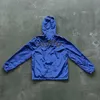 Nuovo abbagliante giacca da giacca a vento da donna da donna rivestire blu ghiaccio trapstar vestiti da capospalla ricamato