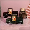 Noel dekorasyonları Noel dekorasyonları Noel Baba Traktör Süsü Masaüstü Tree Truck Collection A Mevcut Drop Del Dhec4 için