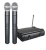 Dual UHF Professional Handheld Wireless Microphone System with Receiver For Kareoke microphone Party KTV Studio School Teaching Mi