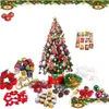 Juldekorationer Juldekorationer 109 PCS Trädprydnader Barnleksaker för chirstmas hängande hänge med repbrevplatta CR DHPA4