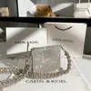 Totes Tassen Luxe Designer Kristal Glanzende Steentjes Diamant Avond Koppeling Portemonnee Bling Geweven Schouderband Etentje Messenger 221103