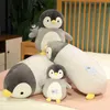 5580 cm Giant Liging Soft Penguin Plush Cushion Fluffy Lazy Sofa Living Room Decoratie Mooie pluche speelgoed voor kinderen Verrassing J220729