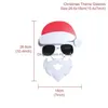 Kerst decoraties Kerstdecoraties Glazen Santa Claus Sneeuwman Sneeuwvlok Merry Gifts Navidad Noel 2022 Party Decoratie Kid Dhrmb