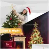 Christmas Decorations Christmas Decorations 1 Pc Tree Topper Toppers Lighted Star For Lights Drop Delivery Home Garden Festive Party Dhckh