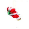 Décorations De Noël Décorations De Noël Accessoires Cadeaux Cadeaux Pour Enfants Jouet Électrique Grimpé L'échelle Du Vieil Homme Drop Deli Dhu1B