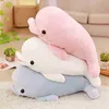 55Cm65Cm 3 Colors Kawaii Dolphin Cuddle Soft Cartoon Animal Dolphin Filled Doll Bedroom Sofa Cushion girlsfriends Best Gifts J220729