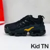 2023 Hot TN Plus Kids Boys Boys Girls Running Shoes Sea Triple Black White Multicolor Voltage Purple Bumblebee Be True Trainers Sneakers Size 24-35