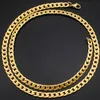 Chains Stainless Steel Men Necklace Statement Gold Chain Long Men's Necklaces Male Chocker Hip Hop Jewelry Q0605206h