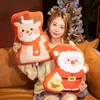 Kawaii 1pc god julkudde Santa Christmas Tree Elks Plush Toys Super Soft Pepparkakor Toys för LDREN XMAS Birthday Present J220729