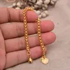 Charm Bilezikler 17cm Altın Renk Bebek kız bileziği için Banglesbraceets İslami Müslüman Arap Orta Doğu Takı Afrika Hediyeleri