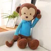 1 st 60 cm söt Monkey Doll Plush Toy Cartoon Soft Pillow Pluch Cuddle For LD Boy Girl Girlfriend Sleeping Birthday Present J220729