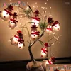 Juldekorationer Juldekorationer 3 m Snowman Tree Led Garland String Light Decoration For Home 2022 Ornament Natal Year DHX9R