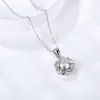 قلادة قلادة Moissanite 925 الجنيه الفضية الفضية الذهب الأبيض الطلاء Moissanites المثلجة خارج المعلقات الثلجية