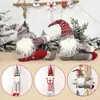 Juldekorationer Santa Claus Elk Curtain Buckle Doll Ornament Merry Decoration For Home Xmas Gifts Navidad ￅr 2023 221123