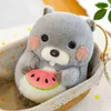 Ldren's pluche poppenkussen cartoon schattig groundhog knuffel speelgoed om geluk te verbeteren Doll verjaardag cadeau slaappartner J220729