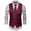 Heren Pakken Blazers 65 Drop Plus Size Formele Mannen Effen Kleur Pak Vest Single Breasted Business Vest 221123