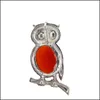 Pendant Necklaces Owl Necklace Healing Crystal Stones Pendant Necklaces For Women Men Gemstone Jewelry Reiki Spiritual Energ Dhgarden Dhzbp