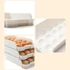Förvaringsflaskor stapelbar ägghållare 15 ägg bricka stor kapacitet behållare för kylskåp bpa gratis kylskåp arrangör