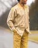 Мужские спортивные костюмы Harajuku полосатый топ с длинными рукавами летний уличный костюм повседневная рубашка из 2 предметов модная мужская одежда 221124