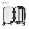 Beasumore Retro Transparent Rolling Luggage Spinner High Quality Luxury Suitcase Wheels Men Inch Cabin Trolley Brand Travel Bag J220707