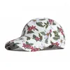 Boll Caps Baseball Cap Female Spring Autumn Folk Print utomhusblommor Solskyddsmedel tvättade denim Fashion Creative Sunshade Hat