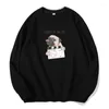 Kvinnors hoodies 2022 Kvinnor Casual Clothing Fashion Pullover Lovely Shar Pei Dog Print Sweatshirt Girl Pure Cotton Long Sleeve Tops