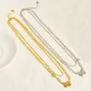 18k gouden vlinder ketting hanger roestvrij staal papieren ketting met dubbele laag kettingen voor vrouwen mode sieraden