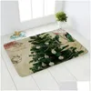 Christmas Decorations Christmas Decorations Home Santa Claus Mat Outdoor Carpet Merry Decoration Ornaments Bedroom Corridor Carpetch Dhnep