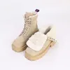 Boots MUMANI Womans Ankle Motorcycle Wool Snow Square heel Toe British Style Winter Shoe 221123