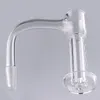 Wald Weld Borda chanfrada Terp Slurper Smoke Quartz Banger pregos com altura do tubo médio 50 mm de altura para bongos de vidro