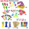 Autres fournitures de fête d'événement Enfants Faveurs Jouets Enfants Assortiment Cadeau Pinata Filler En Vrac Garçons Filles Trésor Boîtes Cadeaux D'anniversaire 221124