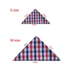 Dog Apparel 1pcs Scarf Plaid Style Puppy Cat Bandana/Bibs Cotton Washable Bandana Accessories For Small Grooming Products