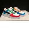 Bapestas Lows 런닝 슈즈 핫 2022 New Mens 여성 디자이너 패션 카모 콤보 그레이 브라운 블랙 흰색 블루 옐로우 핑거 스웨이드 특허 오렌지 스니커 트레이너