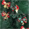 クリスマスの装飾クリスマスの装飾24pcs bealls bows for tree xmas hanging ronaments decorationchristmas drop delev dh34u